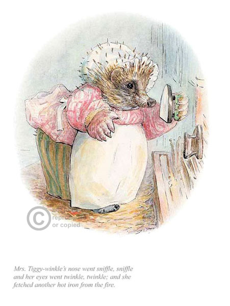 Mrs Tiggy-Winkle's Nose Went Sniffle, Sniffle by Beatrix Potter