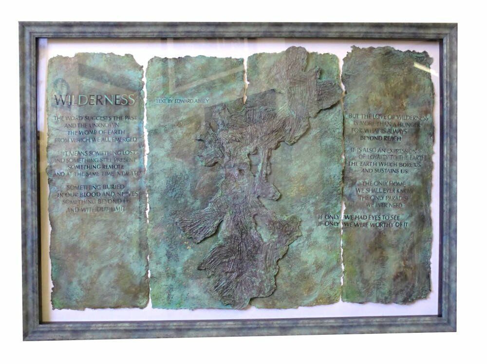 Lettering on Raised Handmade Paper