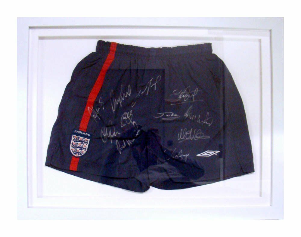 Autographed England Football Shorts