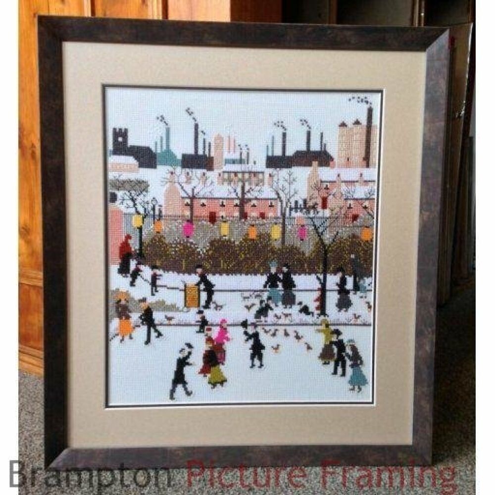 Cross Stitch of Winter Scene