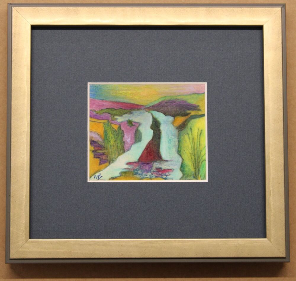 Colour Pencil Drawing of Abstract Landscape