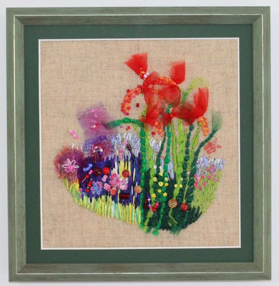 Embroidery of Flower Garden