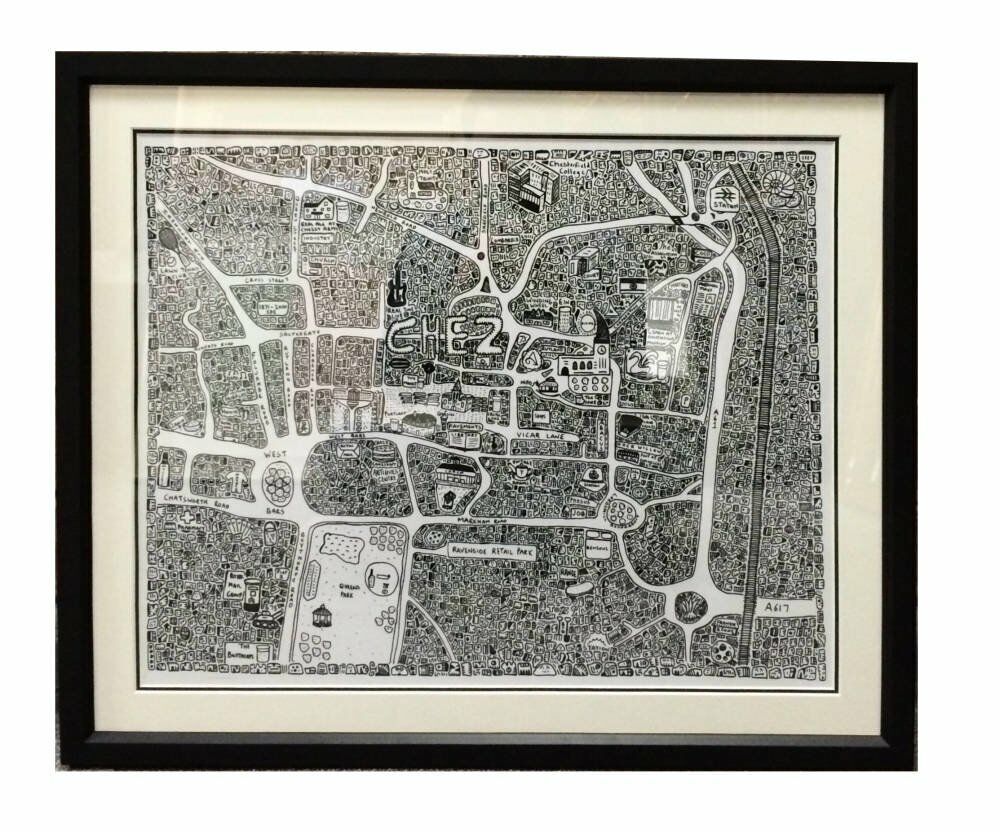 Map of Chesterfield by Dave Draws