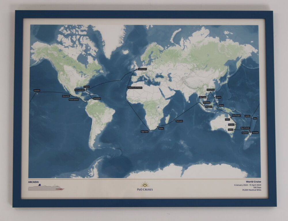 Map of World Cruise