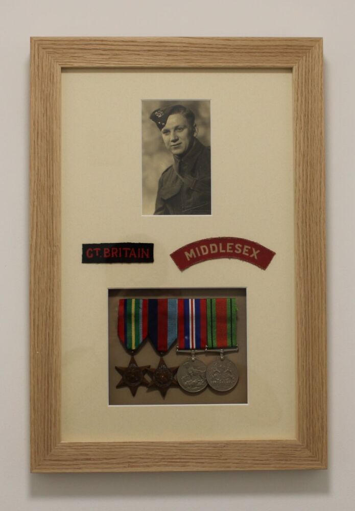 Second World War Photo, Shoulder Titles and Medals