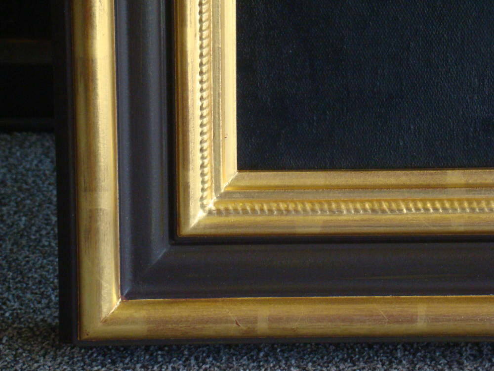 oil painting framed in gold leaf