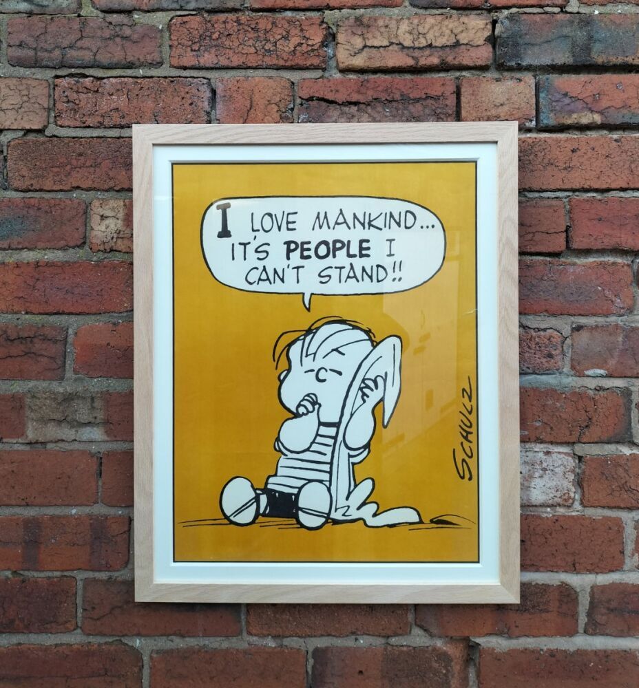 Vintage Poster of Linus Van Pelt from Peanuts