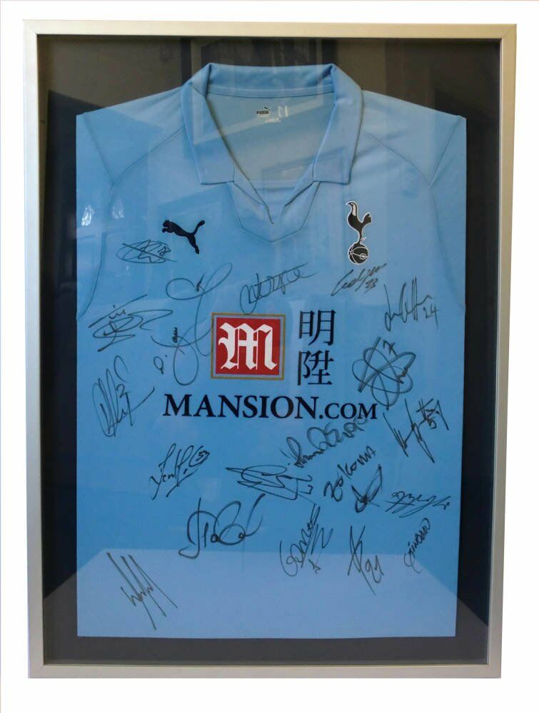 Tottenham hotspur shirt framed stretched shirt conservation framing - Tottenham Hotspur F.C. framed shirt
