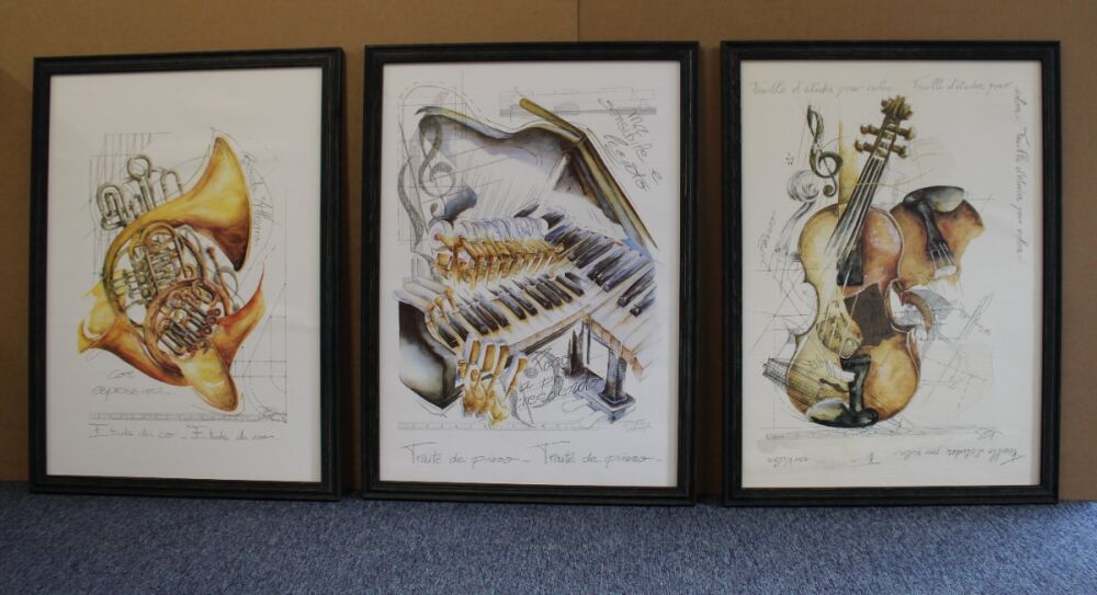 Set of Three Watercolours