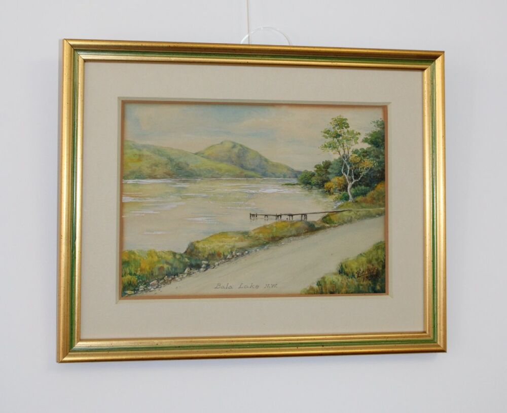 Watercolour of Bala Lake in North Wales