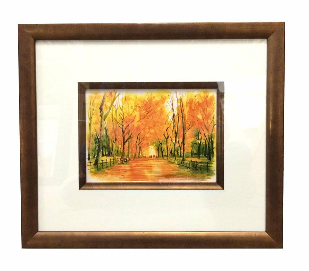 Watercolour of Impressionist Landscape