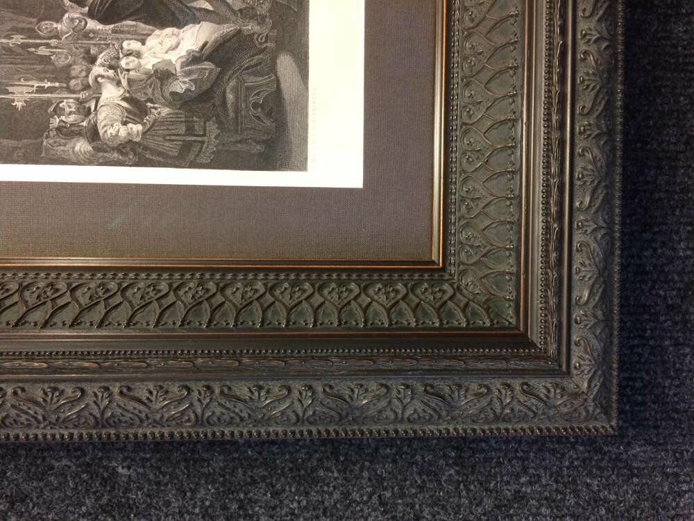 Antique artwork framed in larson juhl imperial ref 373ib