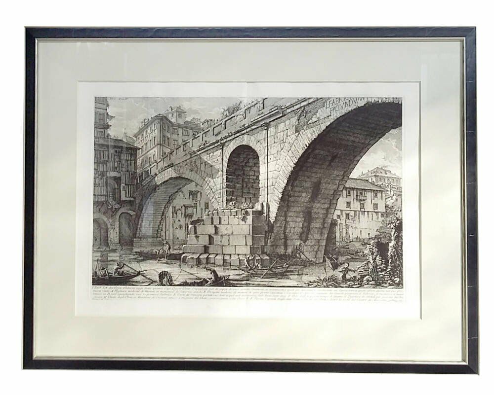 Le Antichità Romane tru vue - Giovanni Battista Piranesi etchings framed