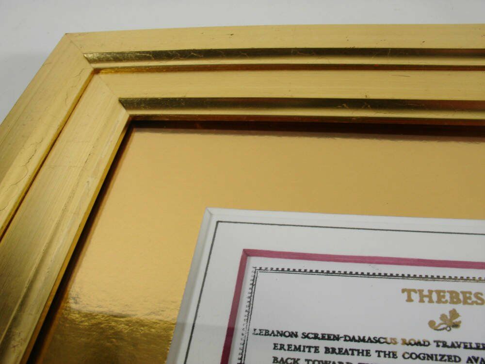 gold leaf - OM Tarot card framed
