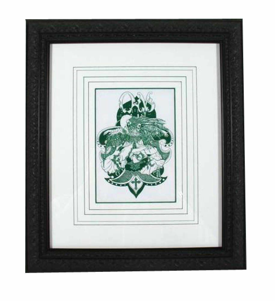 larson juhl double sided frames - OM Tarot card framed