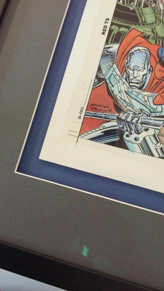 Double mount frames - DC original comic framed