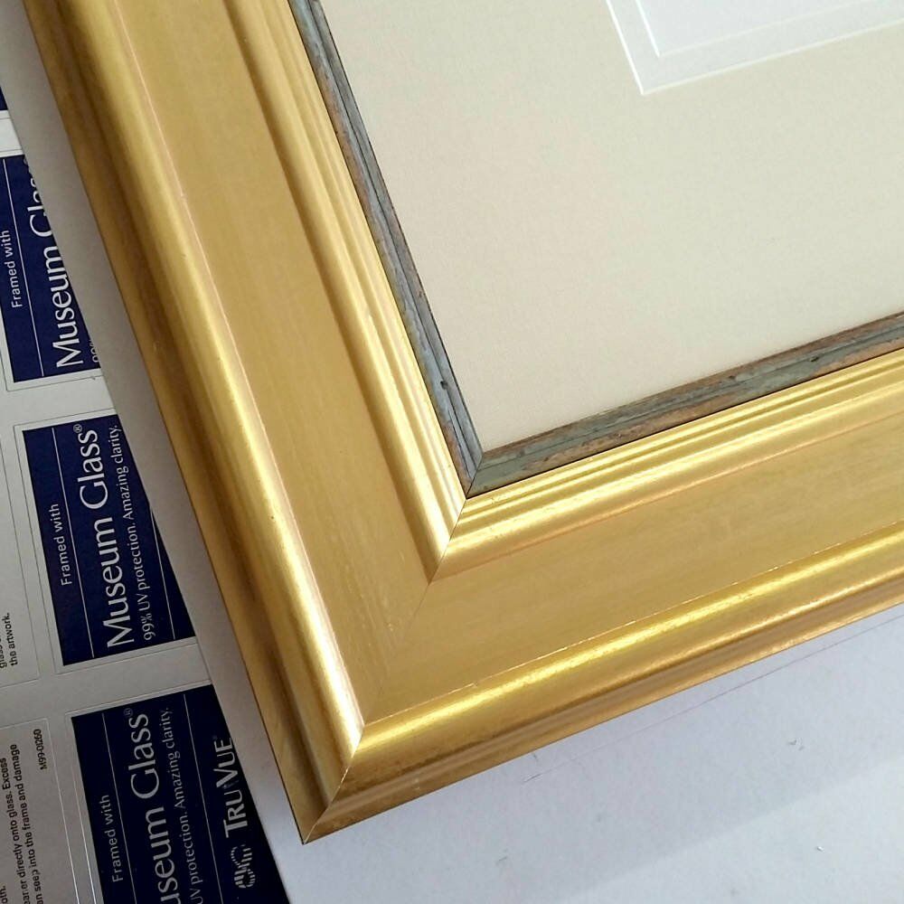 Gold leaf frame limited edition framing mountslip aaron horkey - Aaron Horkey - Nesting