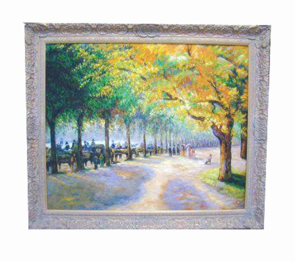 Oil Painting Framing - traditional glue hyde pissarro framed decorative