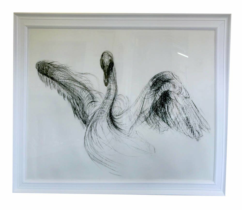 Very Large picture frames - contemporary swan