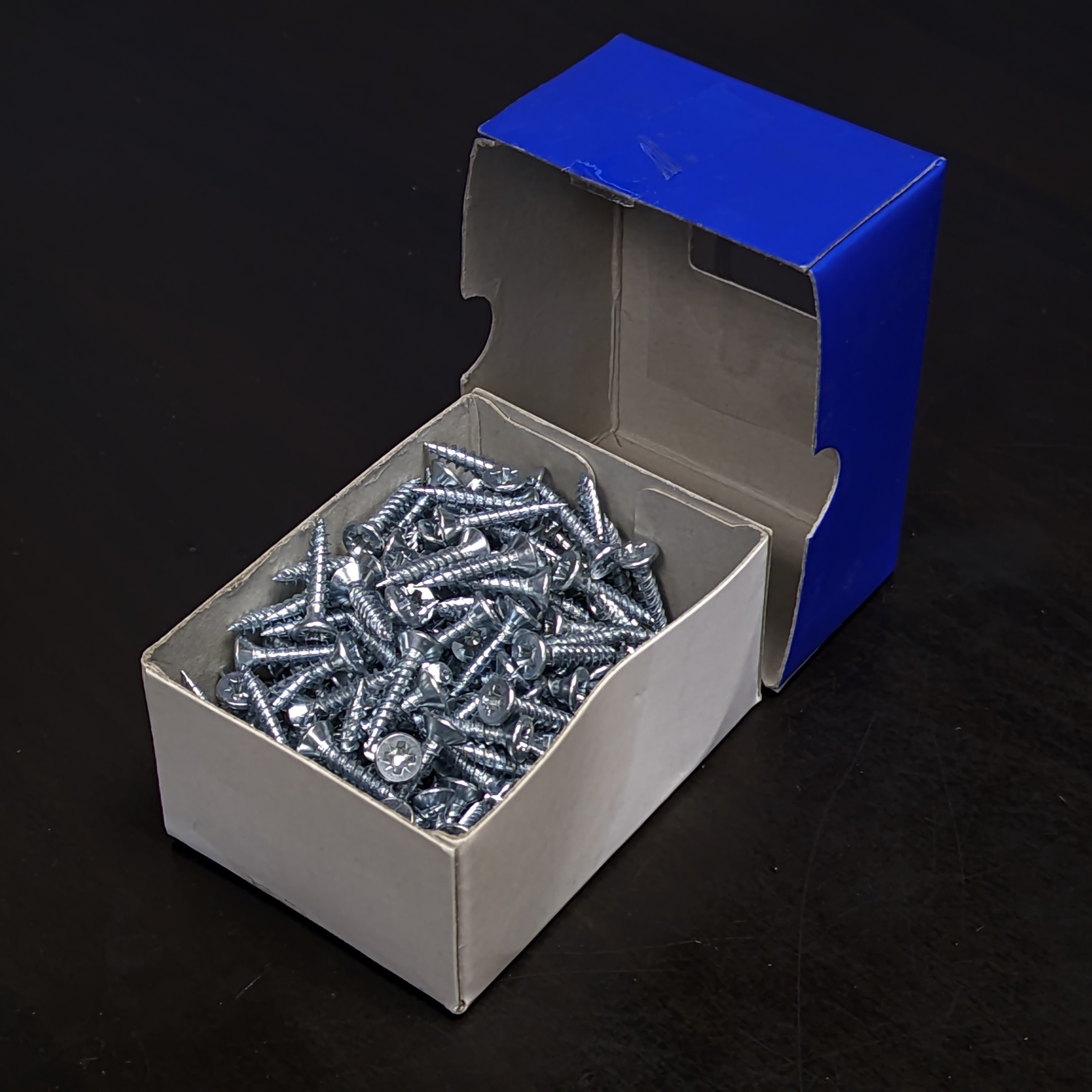 Pozi Zinc Plated Wood Screws 6x⅝" 3.5x16mm box of 200