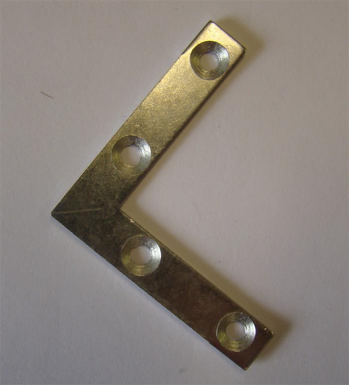 Steel Corner Reinforcement Plates 50x50mm (incl. Screws)