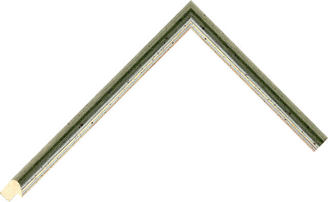 Picture Frame Moulding 13447 - Green - 13mm wide x 14mm deep