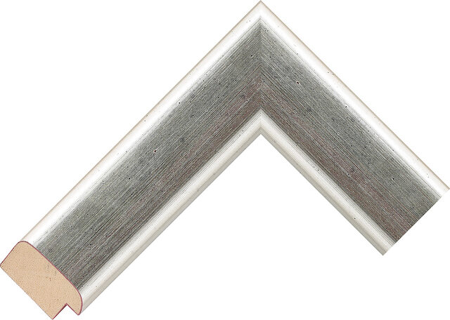 Picture Frame Moulding 144000348 - Silver - 44mm wide x 19mm deep