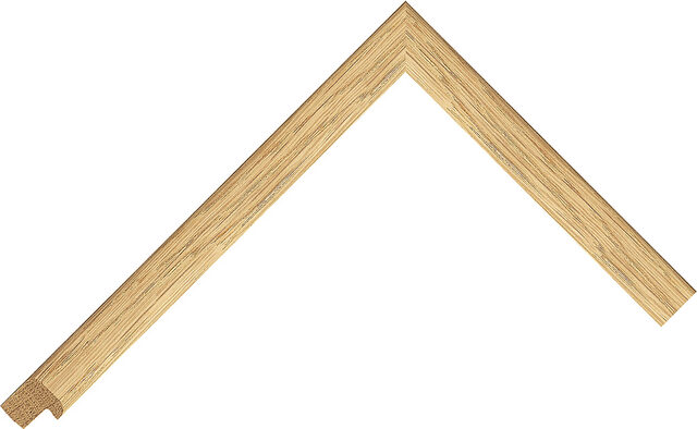 Corner sample of Natural Cushion Oak Frame Moulding