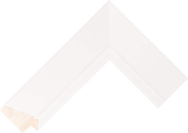 Picture Frame Moulding 202560127 - White - 50mm wide x 26mm deep
