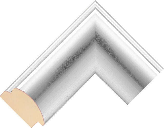 Picture Frame Moulding 204000358 - Silver - 63mm wide x 30mm deep