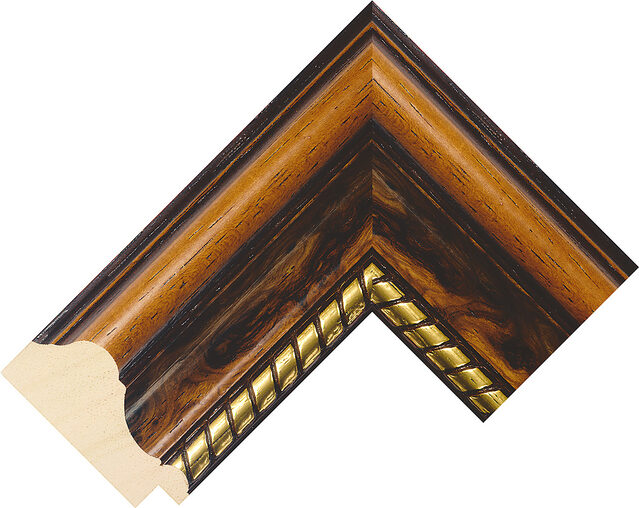 Picture Frame Moulding 213492246 - Dark Wood - 54mm wide x 21mm deep