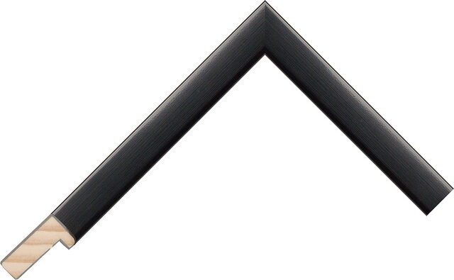 Picture Frame Moulding 214650 - Black - 17mm wide x 36mm deep