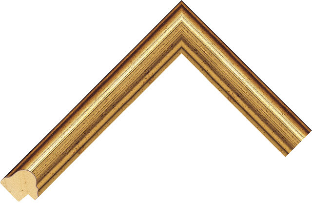 Picture Frame Moulding 215130000 - Gold - 25mm wide x 19mm deep