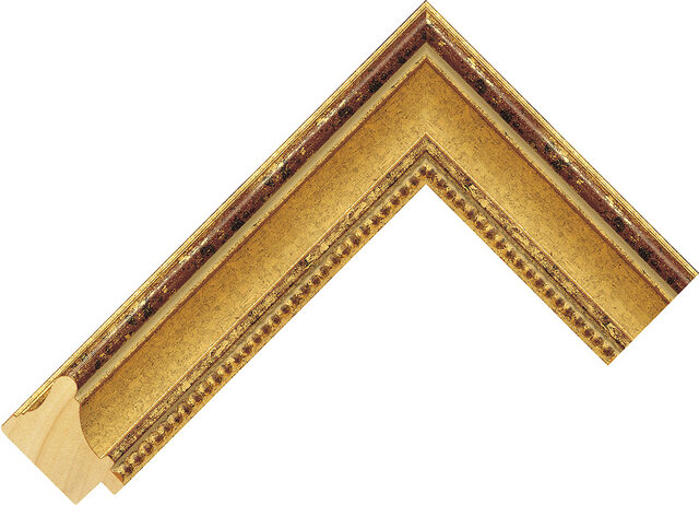 Picture Frame Moulding 215400500 - Gold - 37mm wide x 24mm deep