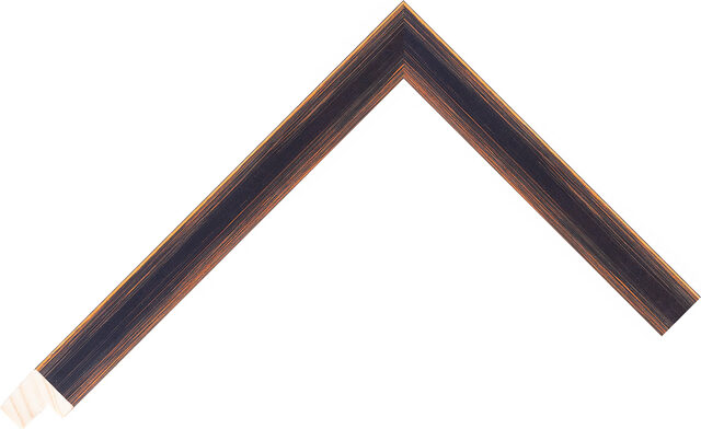 Picture Frame Moulding 217170471 - Black/Orange - 17mm wide x 17mm deep