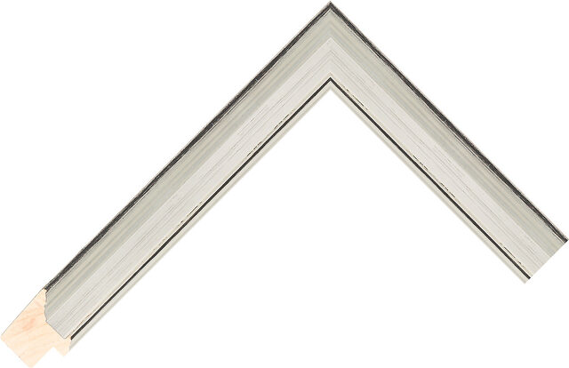 Picture Frame Moulding 218140620 - Silver - 23mm wide x 25mm deep