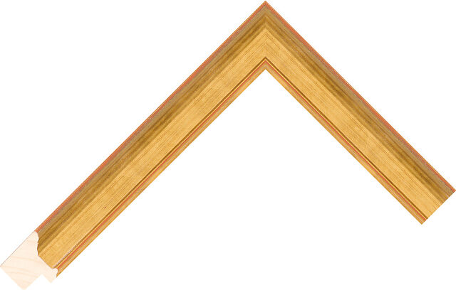 Picture Frame Moulding 218140740 - Warm Gold - 23mm wide x 25mm deep