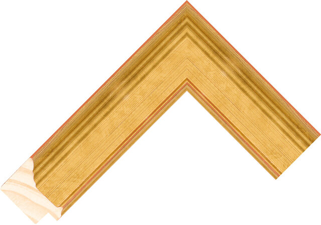 Picture Frame Moulding 218150740 - Warm Gold - 42mm wide x 28mm deep