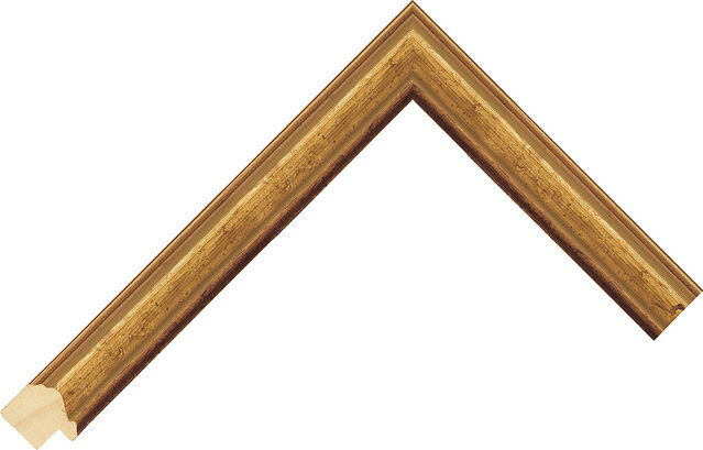 Picture Frame Moulding 224126600 - Gold - 22mm wide x 16mm deep
