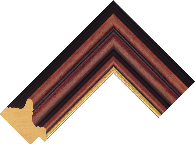 Picture Frame Moulding 224494246 - Dark Wood - 56mm wide x 35mm deep