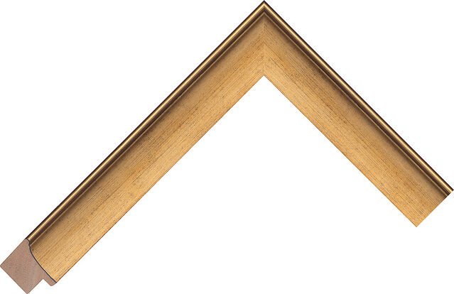 Picture Frame Moulding 226655004 - Gold - 25mm wide x 21mm deep