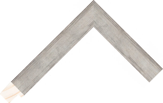 Picture Frame Moulding 232170653 - Silver/Black - 22mm wide x 23mm deep