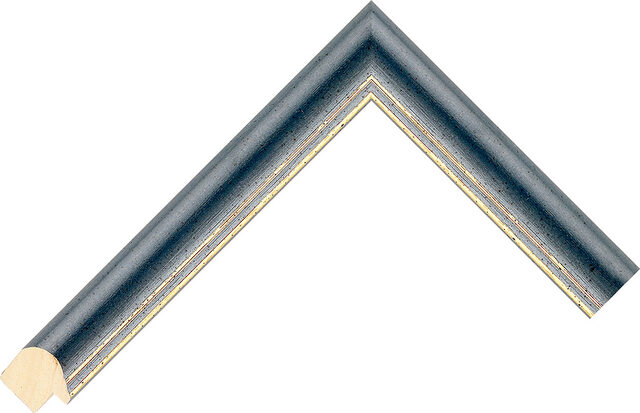 Picture Frame Moulding 23445 - Blue - 22mm wide x 19mm deep
