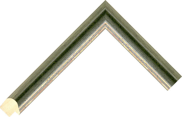 Picture Frame Moulding 23447 - Green - 22mm wide x 19mm deep