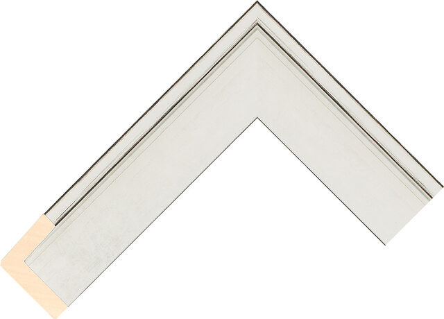Picture Frame Moulding 236124653 - Silver - 39mm wide x 33mm deep