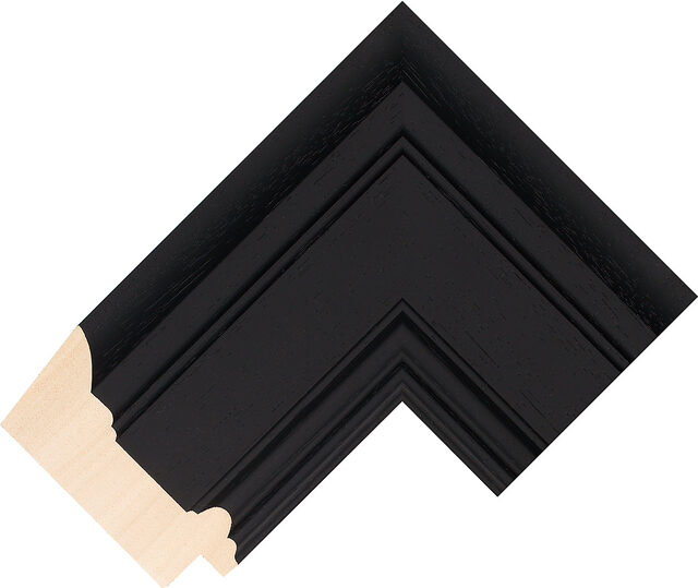 Picture Frame Moulding 241000167 - Black - 84mm wide x 40mm deep
