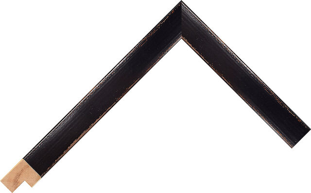 Picture Frame Moulding 241250 - Black - 19mm wide x 31mm deep