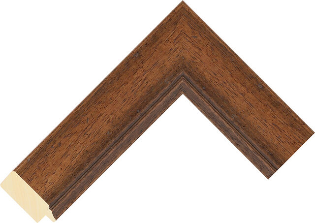 Picture Frame Moulding 245033000 - Medium Oak - 44mm wide x 18mm deep
