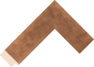 Corner sample of Bronze Flat Aspen FJ Frame Moulding