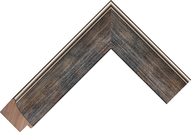 Picture Frame Moulding 246652001 - Pewter - 38mm wide x 24mm deep